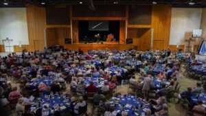 A large Corporate Retreat Center Meeting Room provided by America's Keswick Christian Retreat Center.